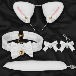 5-Piece Roleplay Bondage Set - Moonlight Silk